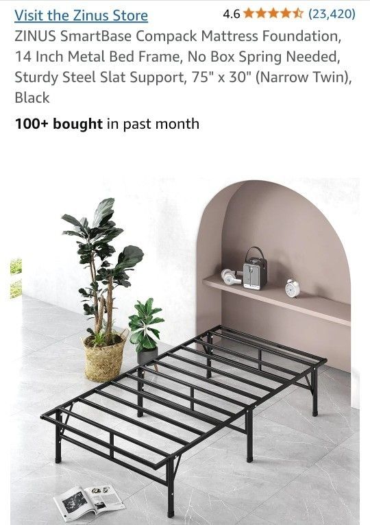 Slim Twin Bed Frame (New)