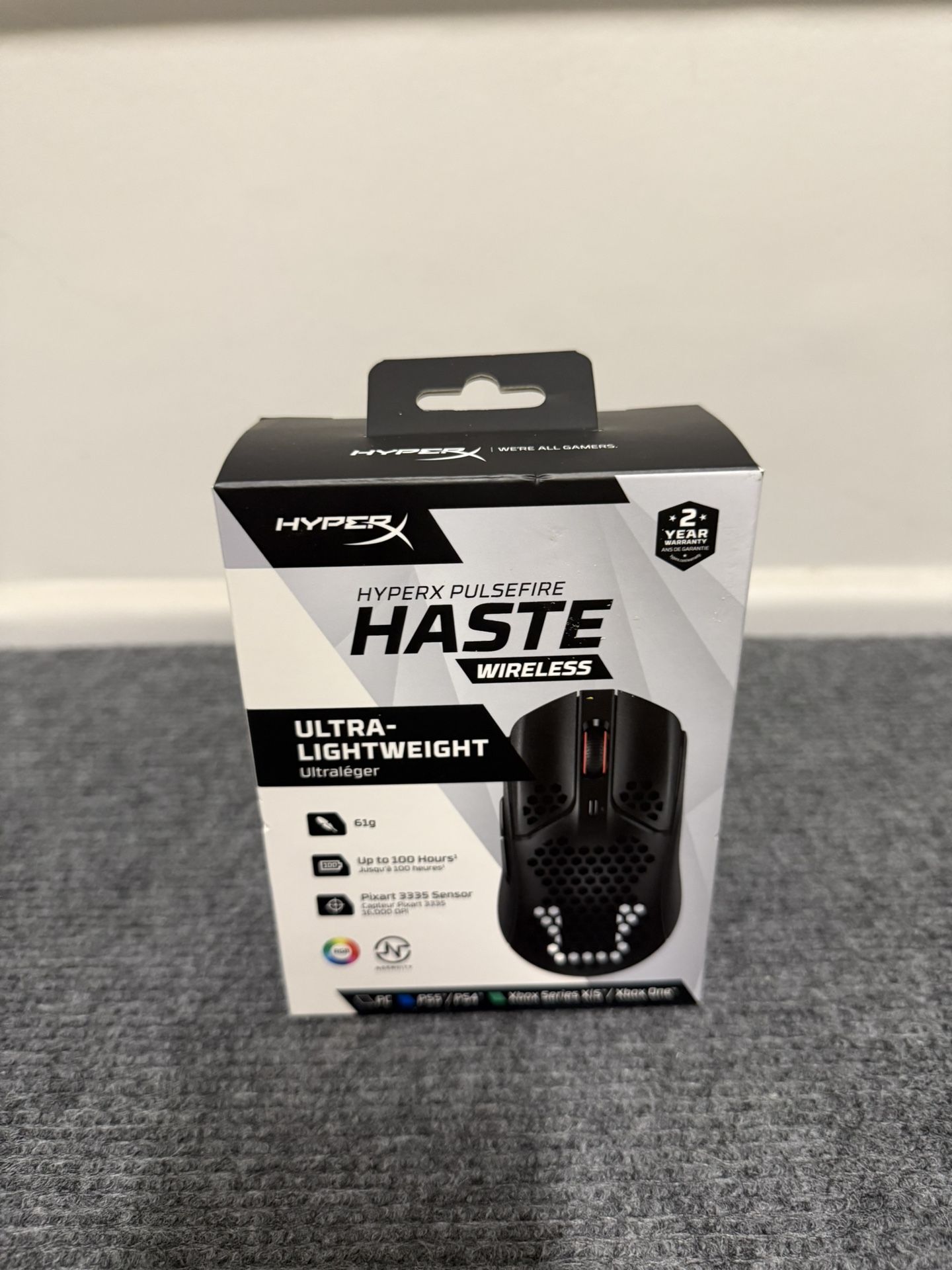 HyperX Pulsefire Haste Wireless Gaming Mouse - Ultra Lightweight Speed!