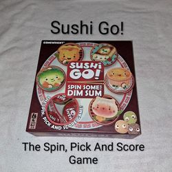 Sushi Go! Spin Some For Dim Sum The Spin, Pick And Score Game In Excellent New Condition (Is Complete Nothing Missing)