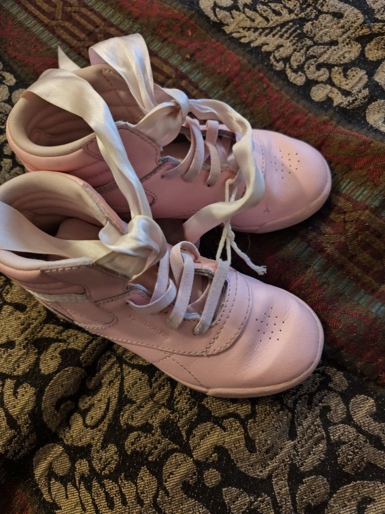 Pink Ribboned Reebok