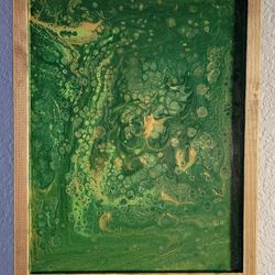 Framed Handmade Abstract Painting 
