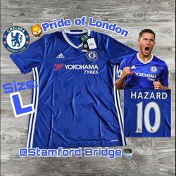 Adidas Chelsea FC Eden Hazard #10 2015/2016 Home Jersey NWT 