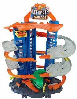 Hot wheels garage + car track