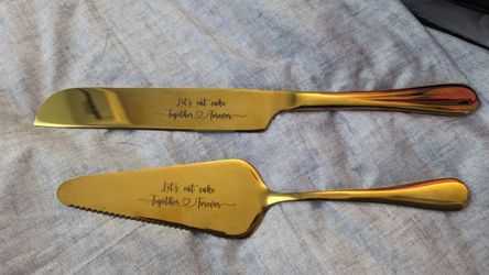 Wedding Knives Set 👰♀️🤵🏽🍰🍴🥂