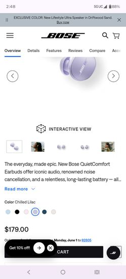 Bose quiet comfort earbuds
