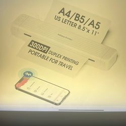NEW P831 Portable Printer.  iPhone/iPad/Laptop/PC Bluetooth Printer - Supports Dual-Sided Printing Letter/A4/B5/A5 Regular Paper, Wireless. 300DPI