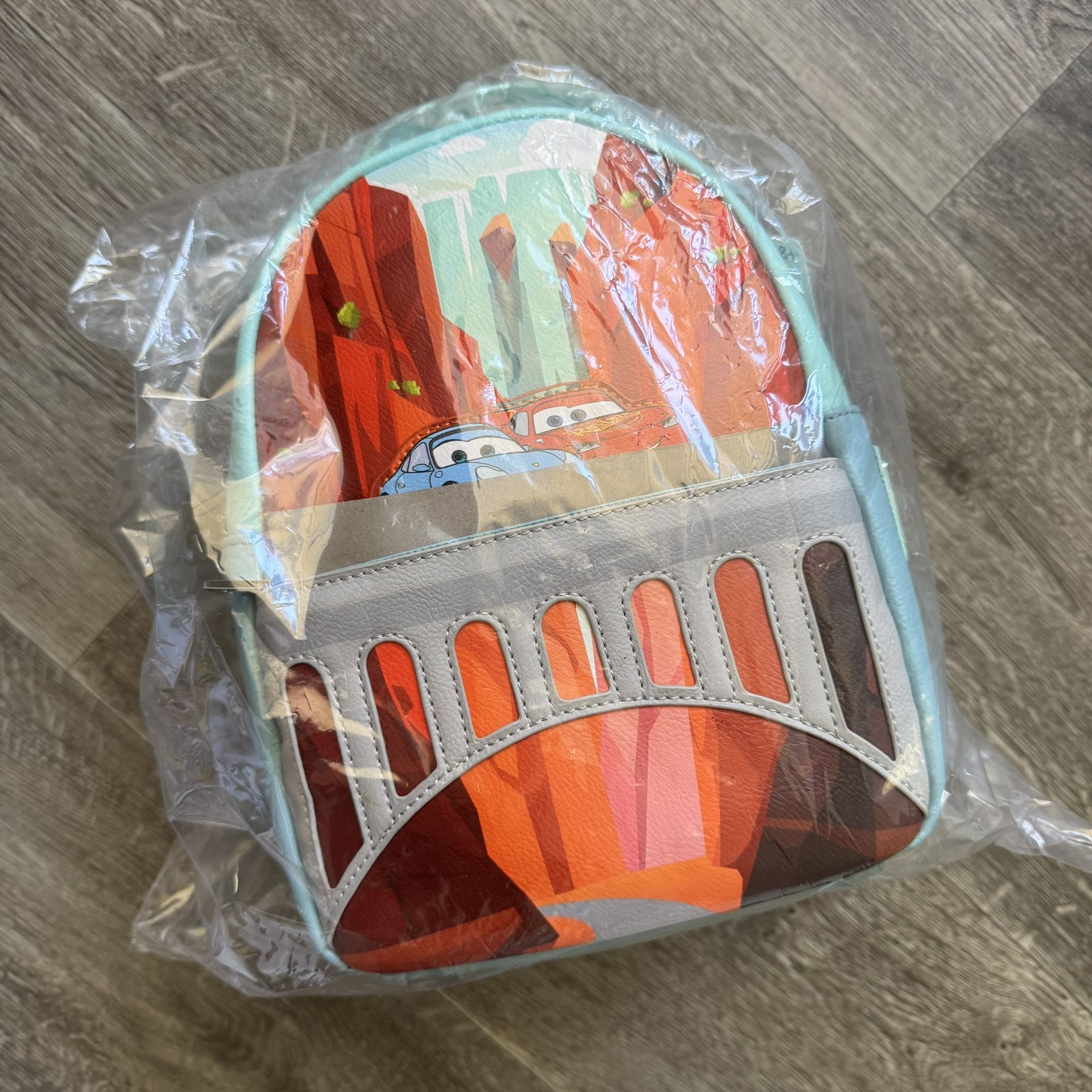 Loungefly Pixar Cars Firewall Falls McQueen Sally Backpack BRAND NEW NEVER OPENED
