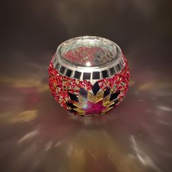 Mosaic candle holder