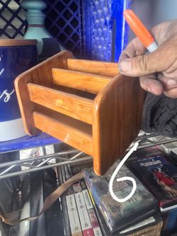 Wood organizer.