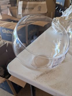 Glass orbs candles or plants