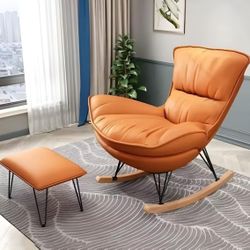 Modern Orange Rocking Chairs – Brand New in Box