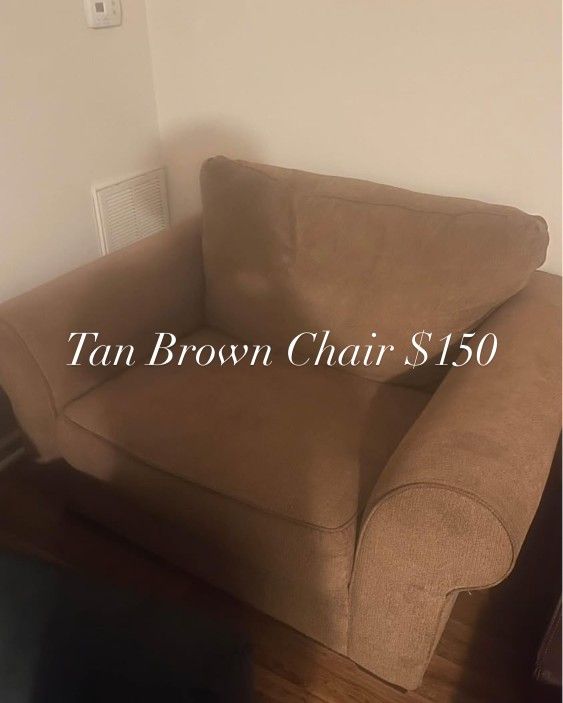 Tan Brown Loveseat