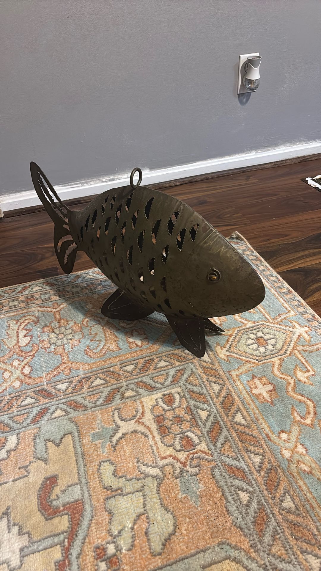 Large Metal Rustic Fish Decor