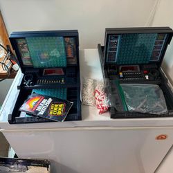 Milton Bradley 1989 Electronic Talking Working 2 Game Boards 9 Battleships Secret Code Book