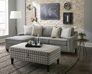 SECTIONAL AND OTTOMAN $53 DOWN PAYMENT