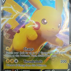 Pikachu V Promo Jumbo Card Shining Fates