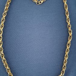 14K Over Sterling Silver Necklace 