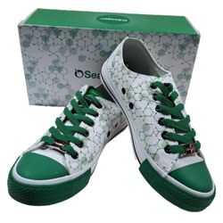 Seagens Women's Size 9 Green & White Sneakers New In Box