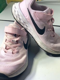 Nike Revolution 6 NN Kids Pink Foam Running Shoes Sneaker Strap DD1095