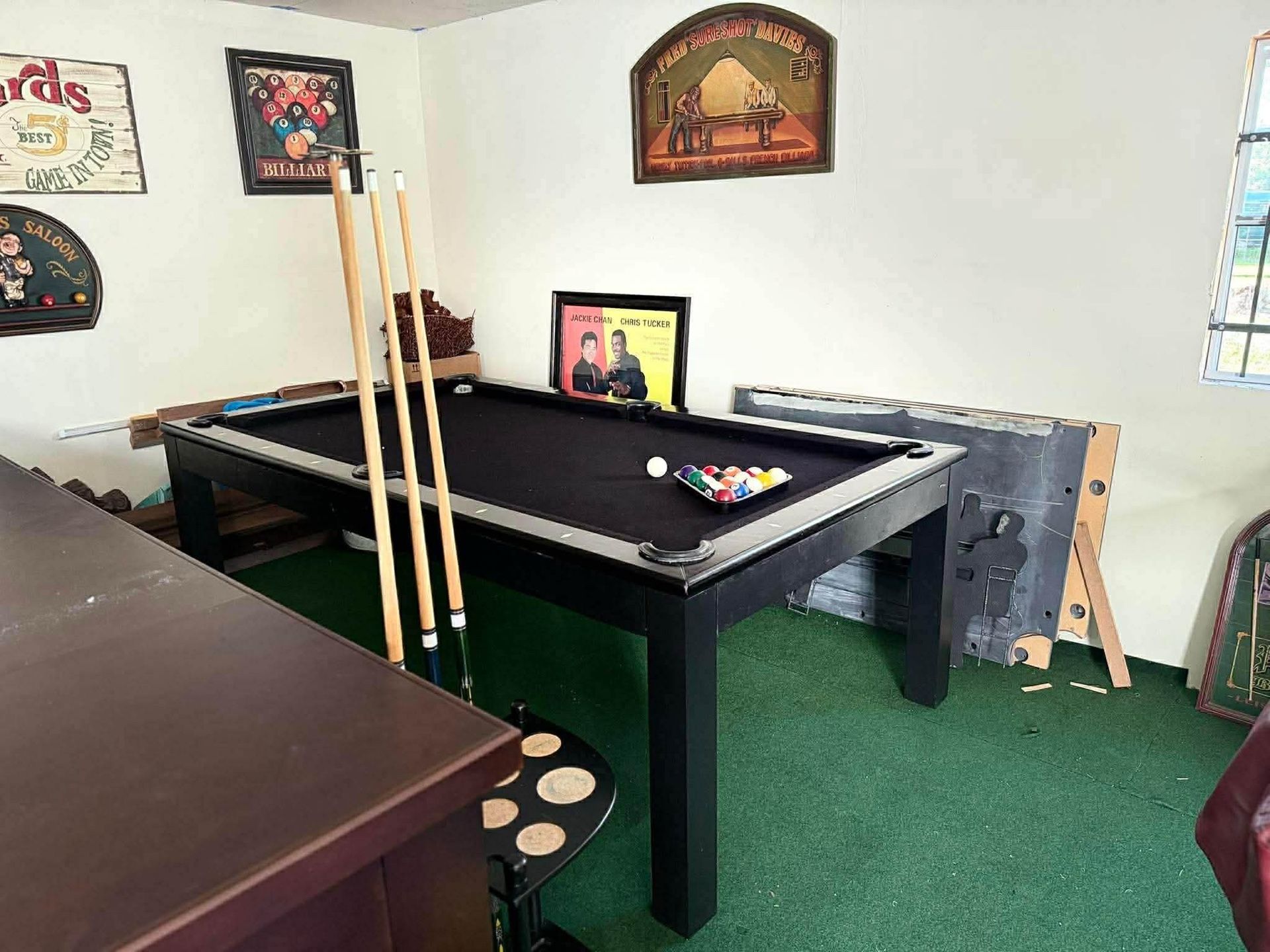 7ft slate pool table (can install)