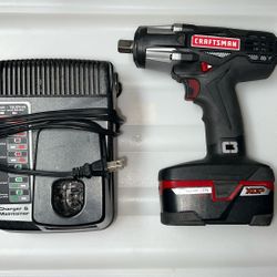 Craftsman C3 1/2" Heavy Duty Impact Wrench Kit 4Ah XCP Battery & charger 