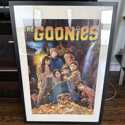 Goonies framed poster