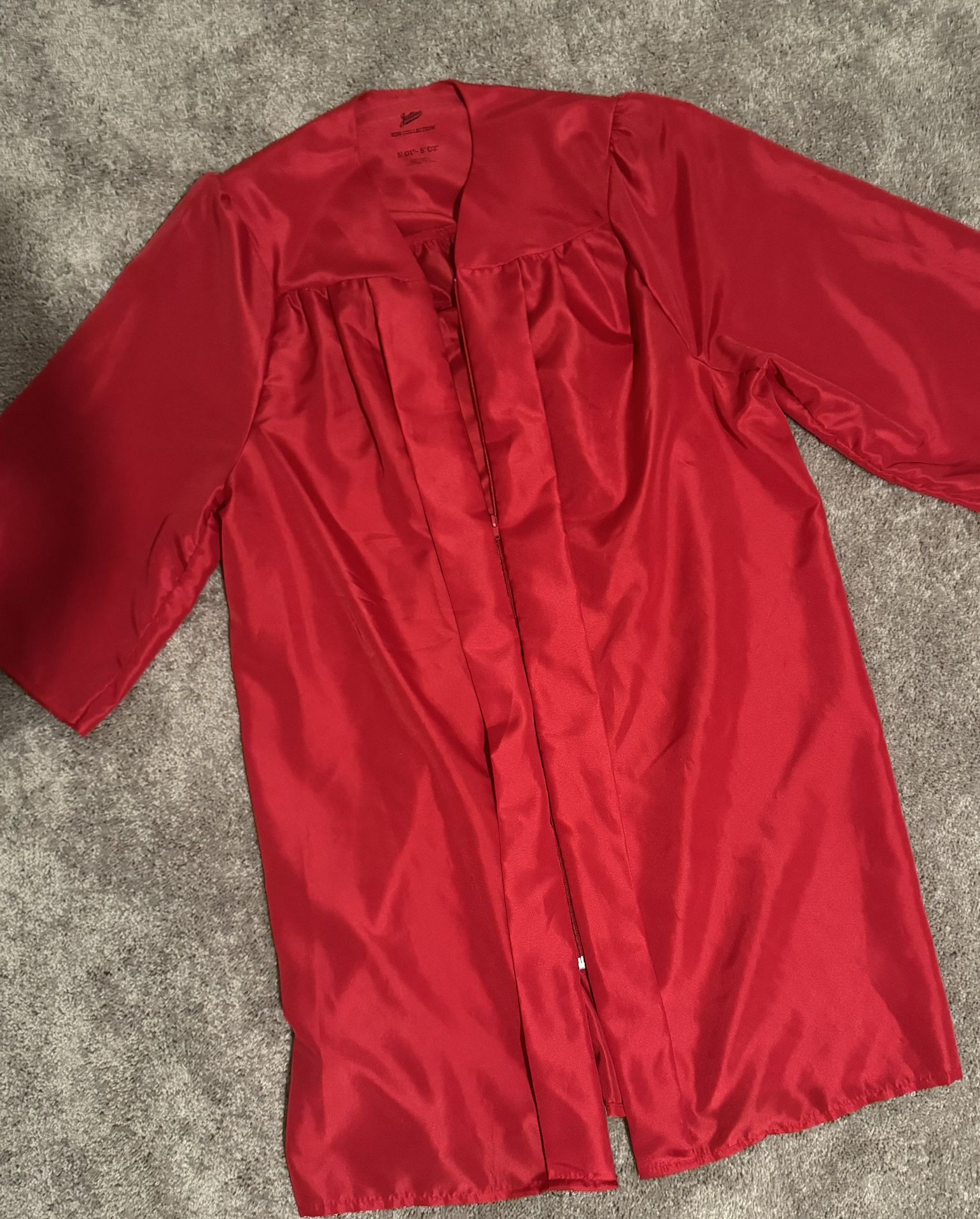 RED GRADUATION GOWN