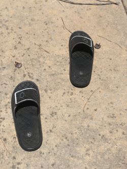 Black Oakley Slide On Sandals Size 10