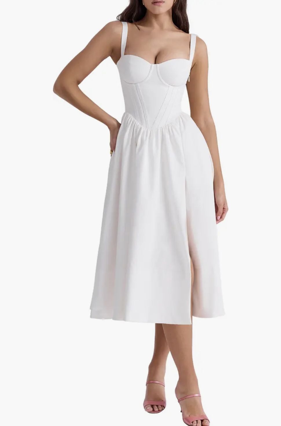 House Of CB - Kelly Corset Midi Sundress 