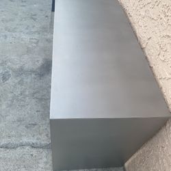 Metal And Glass Entertaining Table 