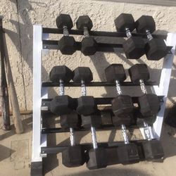 Weights With Weight Rack