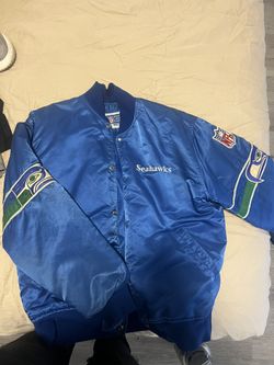 Seahawks Vintage Bomber Jacket Size Large