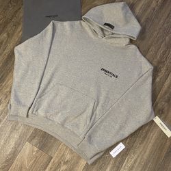 Essentials Fear Of God Dark Grey Hoodie (Size:S)