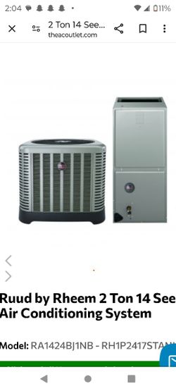 Rheem Ruud Or Lennox 2-ton Air Conditioning Units Installed For Right At $5,000