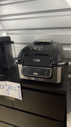 Ninja 5-in-1 XL Indoor Grill & Air Fryer, Black/Grey