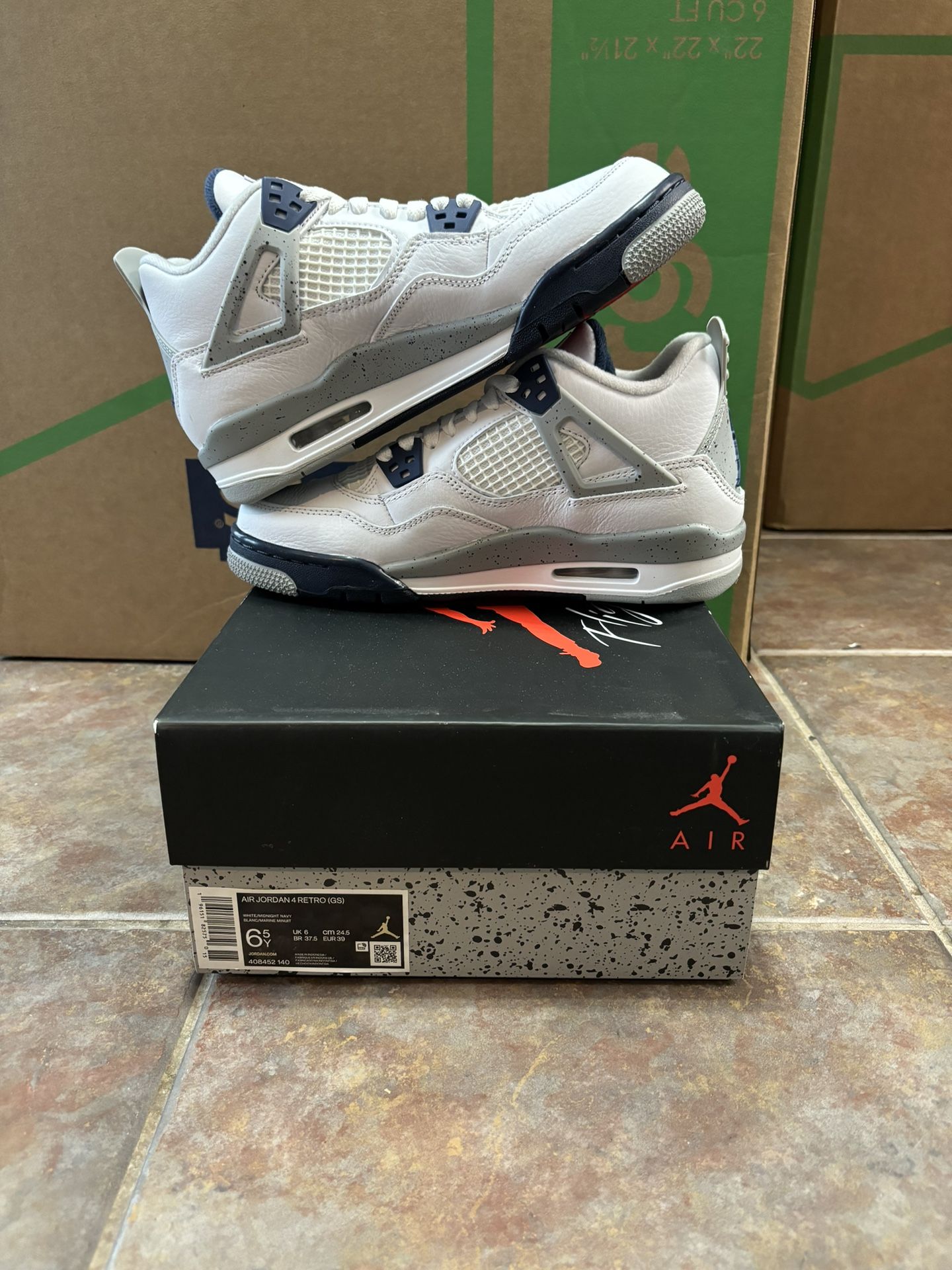 Jordan 4 Midnight Navy GS 6.5Y