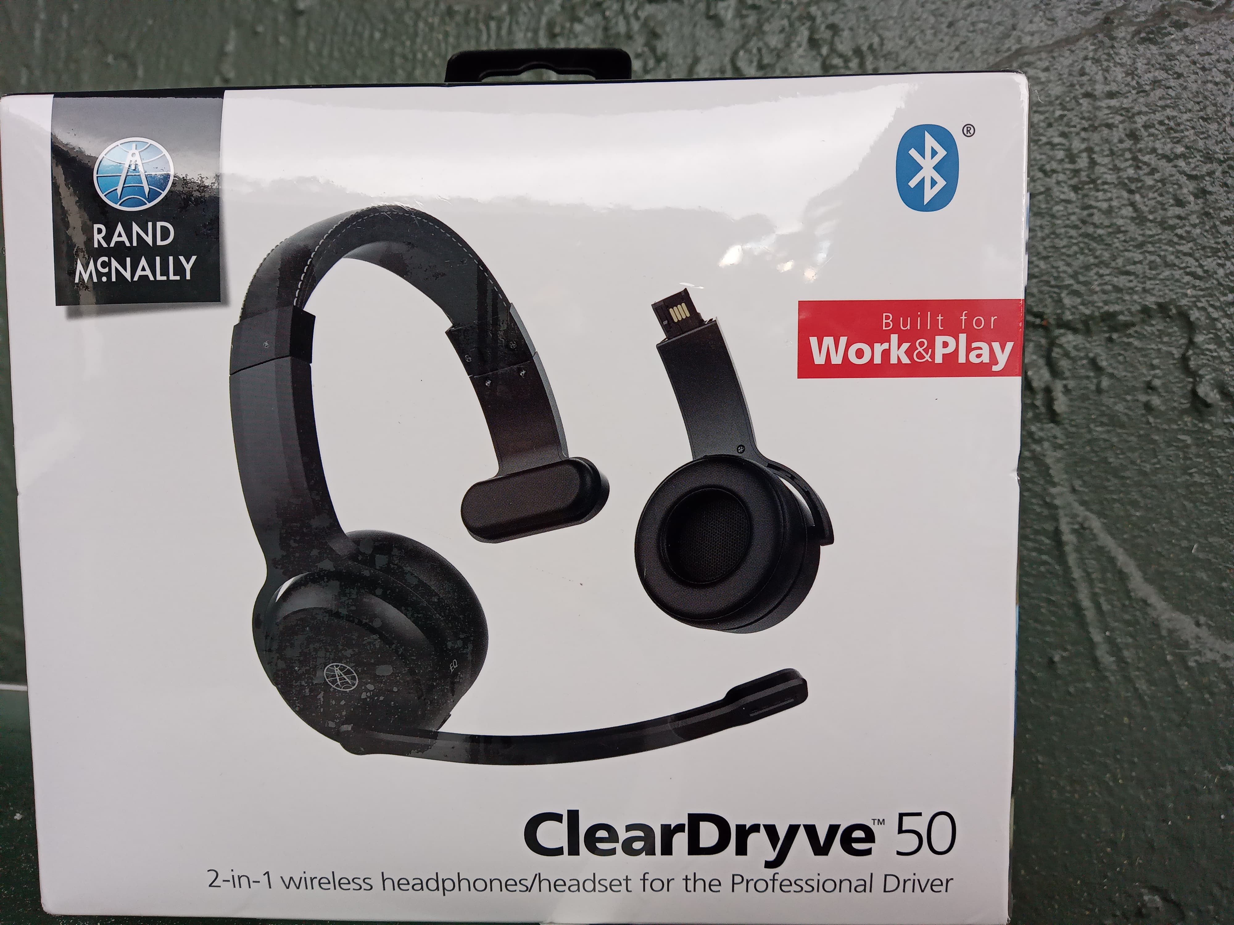 NEW ClearDryve 50 2-in-1 Bluetooth wireless headphones/headset