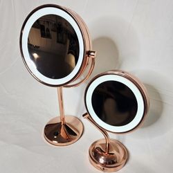 Conair Reflections Double-Sided LED Lighted Vanity Makeup Mirrors (2)