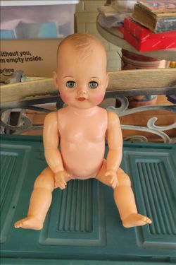 Vintage Ideal Doll Stamped B-10 Voice Mechanism  on Back