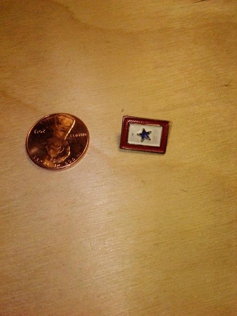 War Lapel Pin Sterling Silver