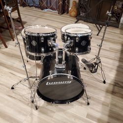 Ludwig LC-190 Accent Fusion 5 Piece Drum Set, No Cymbals 