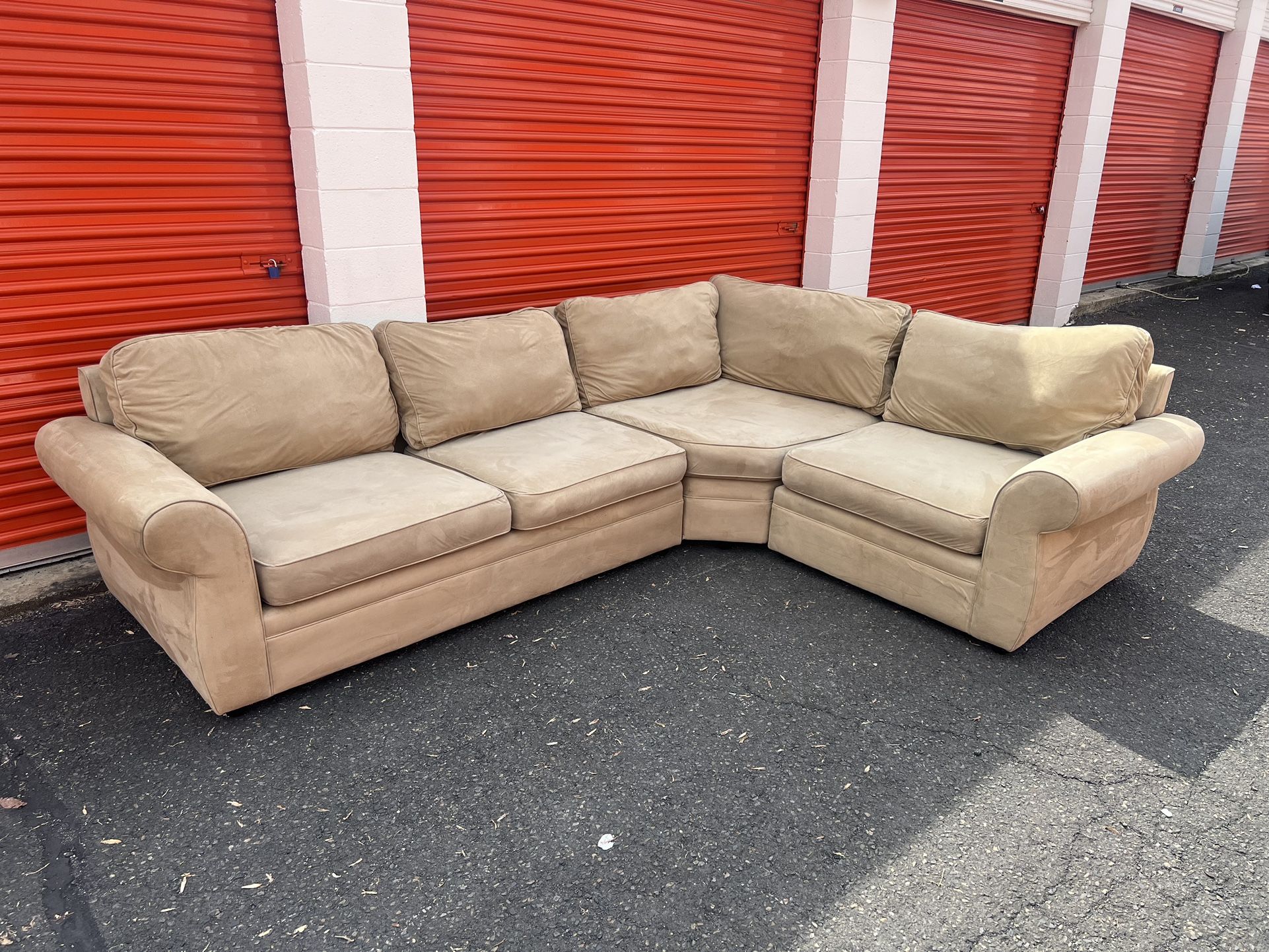 Tan 3 Piece Sectional Couch from Pottery Barn