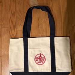Trader Joe's Limited Edition Large Canvas Tote Bag 