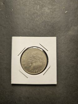 1981 Mexico Un Peso Coin Jose Maria Morelos
