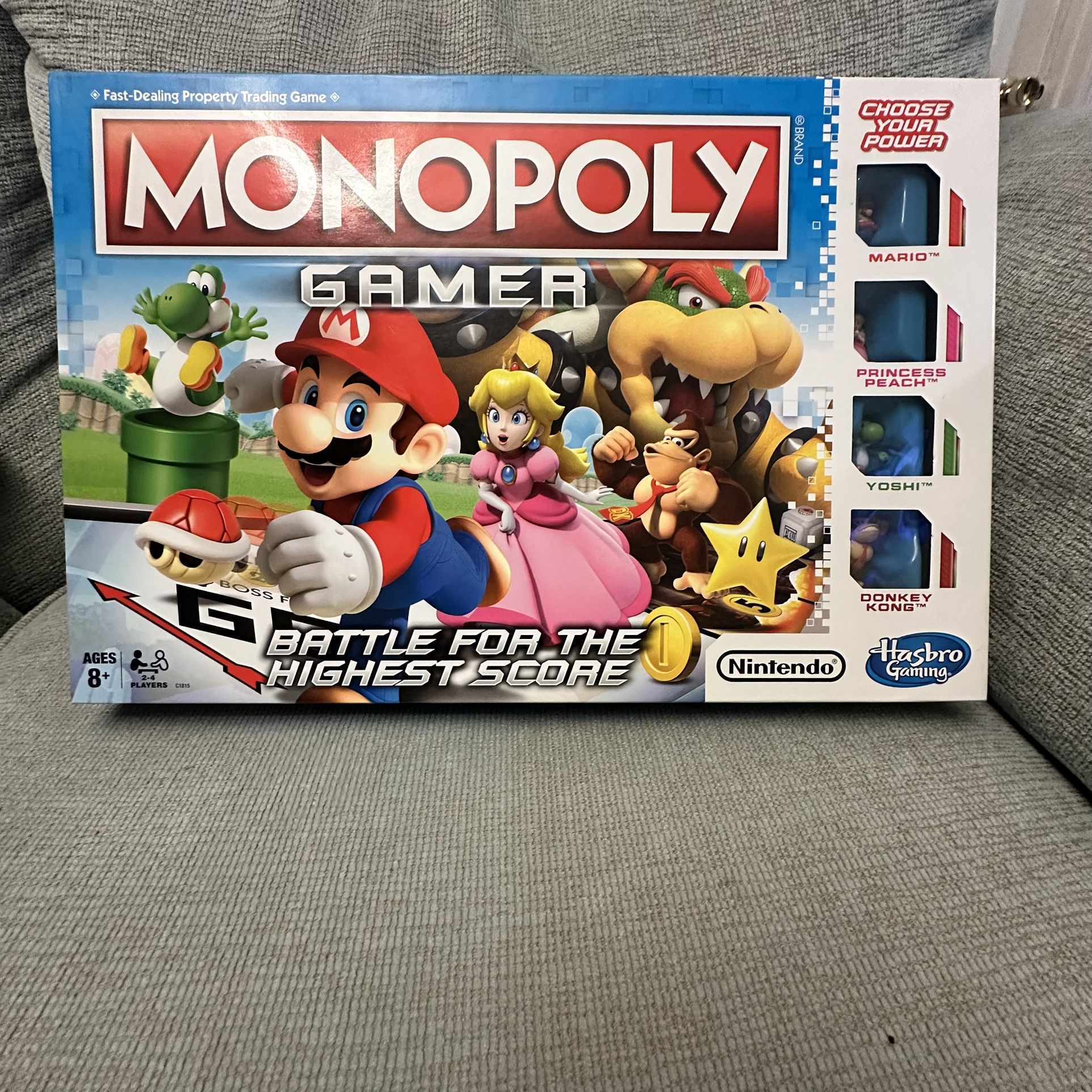 MONOPOLY GAMER NINTENDO BOARD GAME Open Box