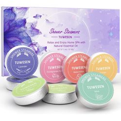 Brand New Shower Steamers Aromatherapy, SPA Kit, 8 PCS Shower Steamers for Women, Shower Bombs with Essential Oils-Self Care & Relaxation Birthday Gif