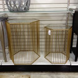 Gold Side Table