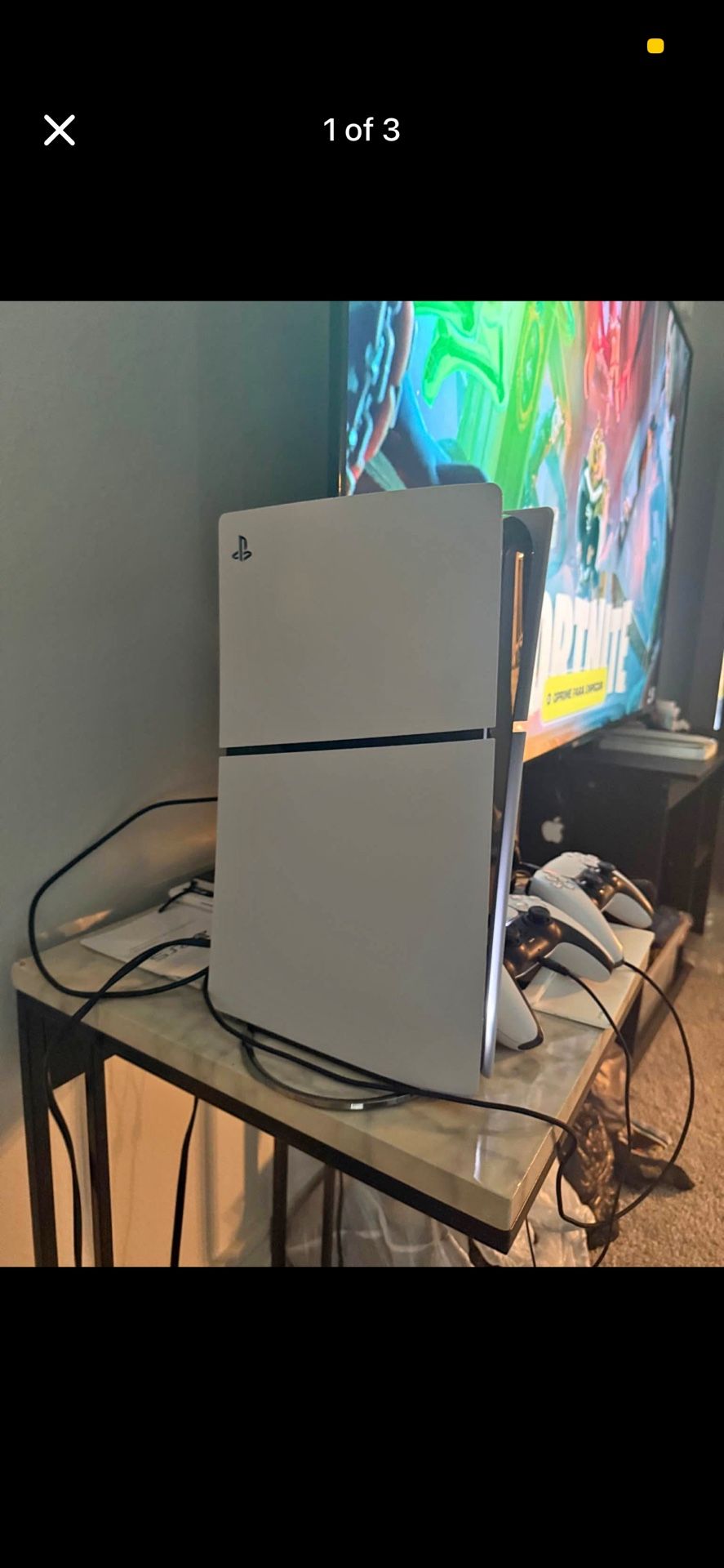 PS5 2 Controllers An Box