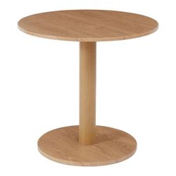 31.5" MDF Round Dining Table for Kitchen Small, Natural Wood