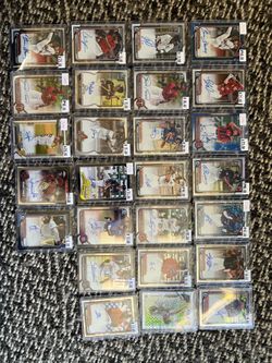 MLB hottest rookie prospect autograph tops holographic refractors Mojo Baseball Card lot